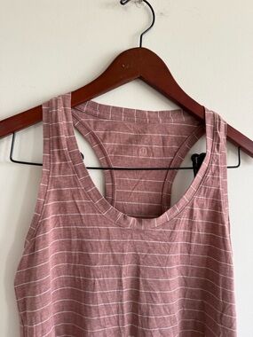 NEW Lululemon athletica Striped Racerback Tank in Rose